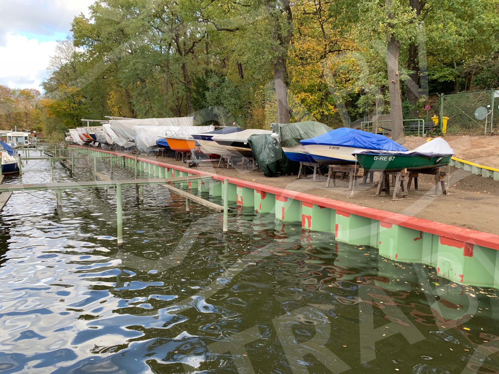 Boat stand in Berlin, Germany